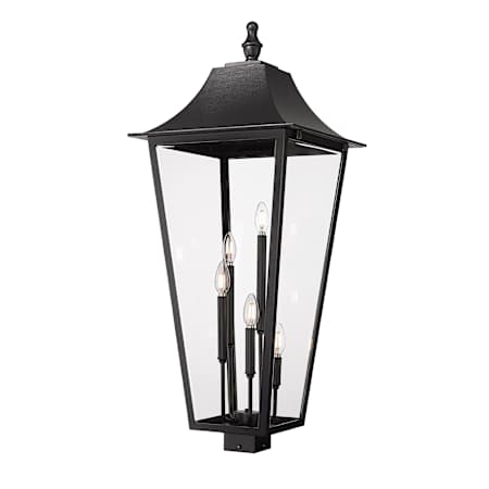 Z-Lite Gannon 5 Light 39" Tall Marine Grade Post Light Black