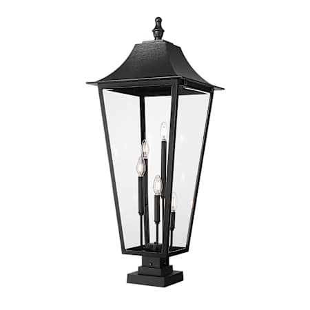 Z-Lite Gannon 5 Light 42" Tall Marine Grade Post Light Black