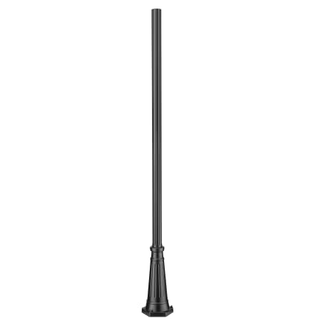 Z-Lite 96" Tall Marine Grade Outdoor Post with Hardware Black