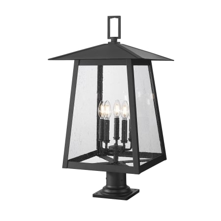 Z-Lite Rainer 5 Light 30" Tall Marine Grade Post Light Black