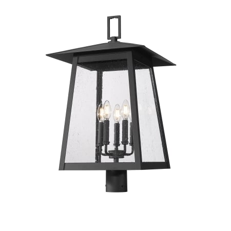 Z-Lite Rainer 5 Light 28" Tall Marine Grade Post Light Black