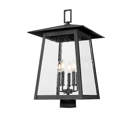Z-Lite Rainer 5 Light 26" Tall Marine Grade Post Light Black