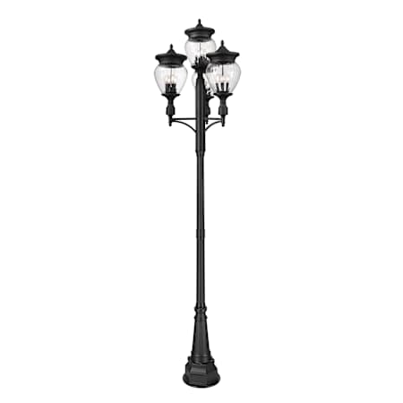 Z-Lite Davina 16 Light 131" Tall Marine Grade Post Light Black