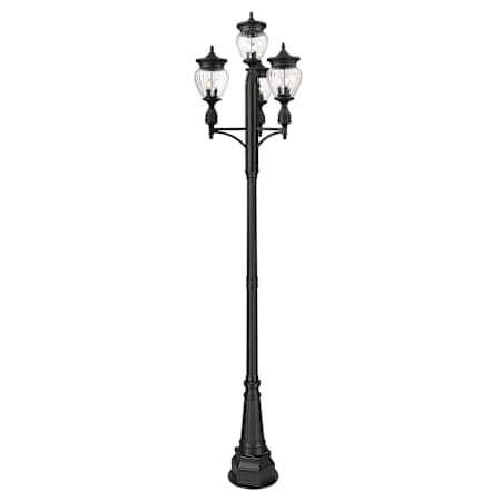 Z-Lite Davina 12 Light 126" Tall Post Light Black