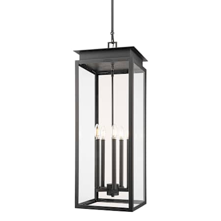 Z-Lite Nova 5 Light 13" Wide Outdoor Pendant Black
