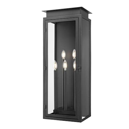 Z-Lite Nova 5 Light 32" Tall Outdoor Wall Sconce Black