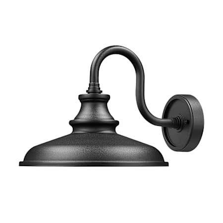 Z-Lite RLM 10" Tall Outdoor Gooseneck Wall Sconce Sand Black