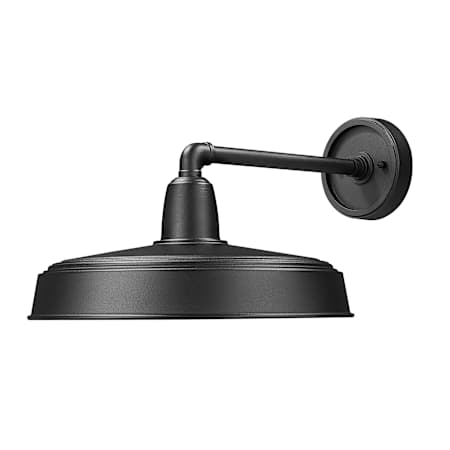 Z-Lite RLM 10" Tall Outdoor Straight-Arm Wall Sconce Sand Black