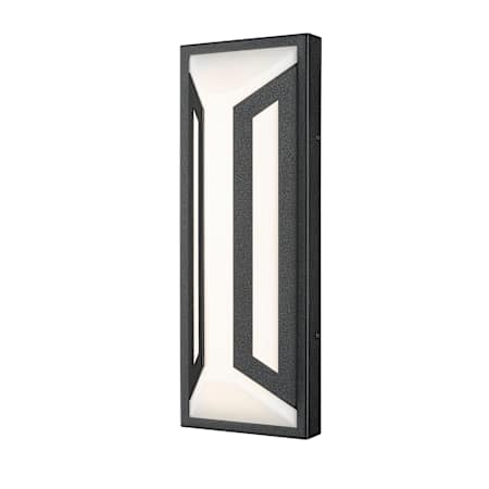 Z-Lite Banff 16" Tall LED Outdoor Wall Sconce Sand Black