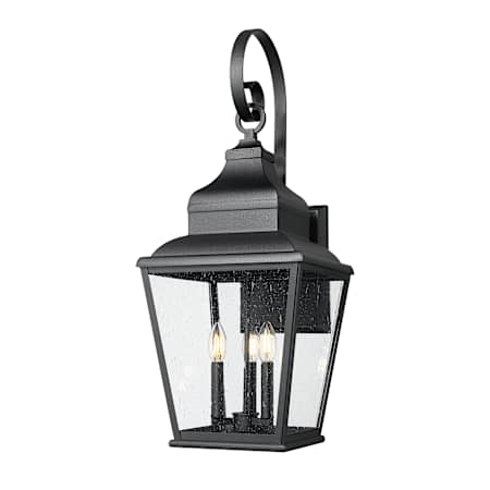 Z-Lite Raphael 3 Light 31" Tall Outdoor Wall Sconce Sand Black