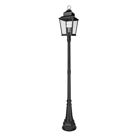Z-Lite Raphael 4 Light 115" Tall Post Light Sand Black