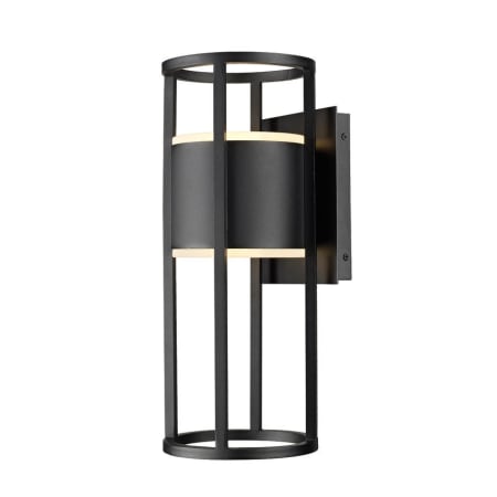 Z-Lite Luca 2 Light 18" Tall Marine Grade LED Wall Sconce Black