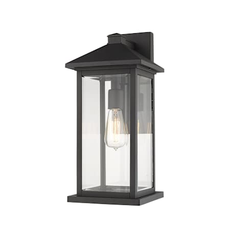 Z-Lite Portland 18" Tall 1 Light Marine Grade Wall Sconce Black
