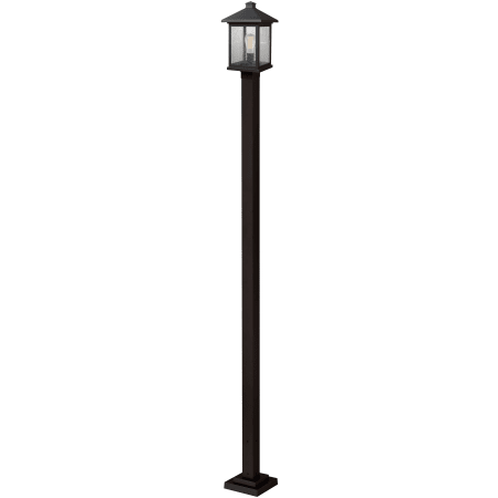 Z-Lite Portland 112" Tall 1 Light Outdoor Lantern Post Light with Post Oil Rubbed Bronze