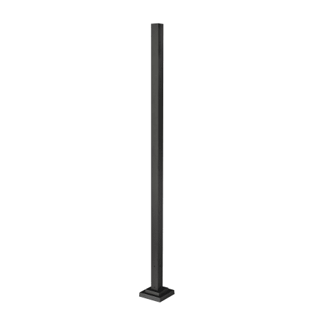 Z-Lite 96" Concrete Mounted Outdoor Post Black
