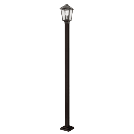 Z-Lite Bayland 3 Light Outdoor Post Light - Post Included Oil Rubbed Bronze