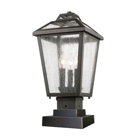 Z-Lite Bayland 3 Light Outdoor Pier Mount Light Oil Rubbed Bronze