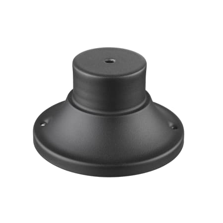 Z-Lite Round 6-1/4" Wide Marine Grade Pier Post Mount Black