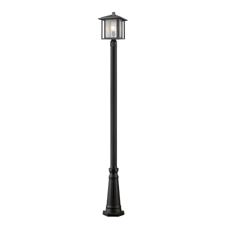 Z-Lite Aspen Single Light 110" Tall Outdoor Post Light with Included Post Black