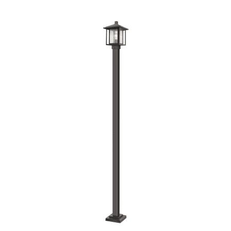 Z-Lite Aspen Single Light 109" Tall Outdoor Single Head Post Light with Post Included Oil Rubbed Bronze