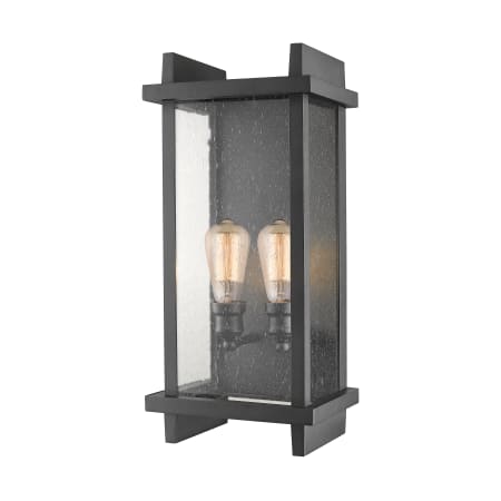 Z-Lite Fallow 21" Tall 2 Light Wall Sconce Black