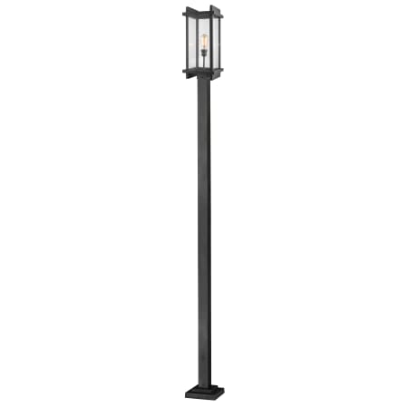 Z-Lite Fallow Single Light 118" Tall Outdoor Single Head Post Light with Post Included Black