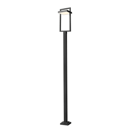 Z-Lite Luttrel 123" Tall LED Outdoor Single Head Post Light Black