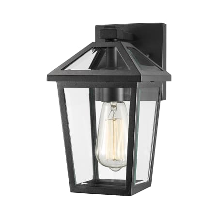 Z-Lite Talbot 10" Tall Marine Grade 1 Light Wall Sconce Black
