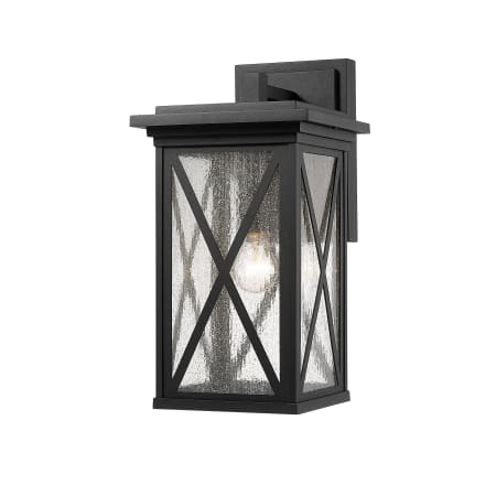 Z-Lite Brookside 18" Tall Outdoor Wall Sconce Black