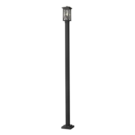 Z-Lite Brookside 110" Tall Outdoor Single Head Post Light Black