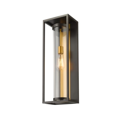 Z-Lite Dunbroch 24" Tall Marine Grade Outdoor Wall Sconce Deep Bronze / Outdoor Brass