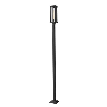 Z-Lite Glenwood 114" Tall Outdoor Single Head Post Light Black