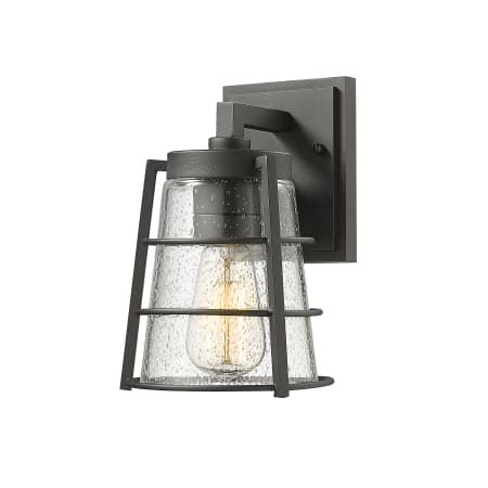 Z-Lite Helix 9" Tall Outdoor Wall Sconce Black
