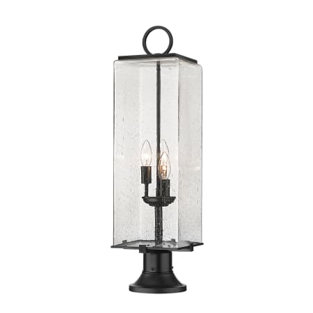 Z-Lite Sana 3 Light 29" Tall Outdoor Pier Mount Post Light Black