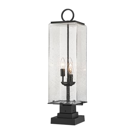 Z-Lite Sana 3 Light 29" Tall Outdoor Pier Mount Post Light Black
