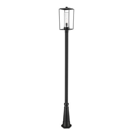 Z-Lite Sheridan 117" Tall Outdoor Single Head Post Light Black