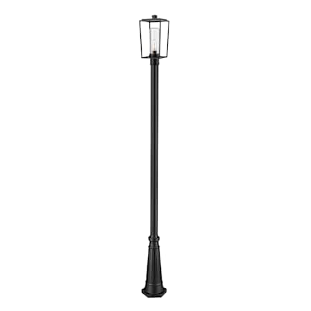 Z-Lite Sheridan 18" Tall Outdoor Single Head Post Light Black