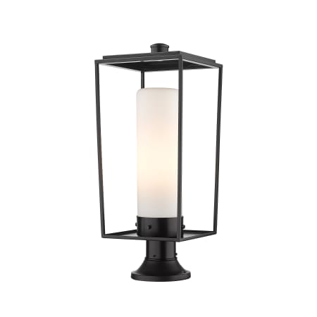 Z-Lite Sheridan 25" Tall Outdoor Pier Mount Post Light Black