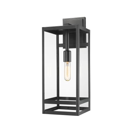 Z-Lite Nuri 21" Tall Outdoor Wall Sconce Black