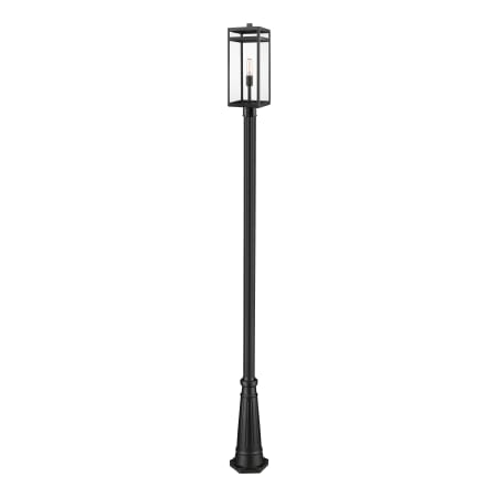 Z-Lite Nuri 116" Tall Outdoor Single Head Post Light Black