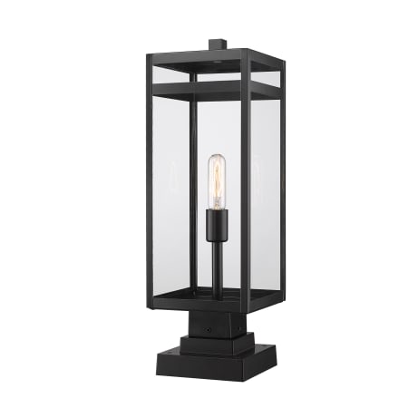 Z-Lite Nuri 23" Tall Outdoor Pier Mount Post Light Black