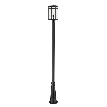 Z-Lite Nuri 112" Tall Outdoor Single Head Post Light Black