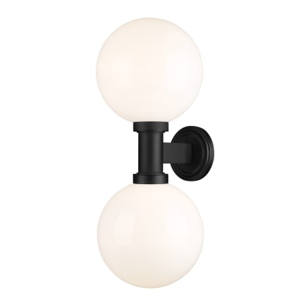 Z-Lite Laurent 2 Light 30" Tall Wall Sconce with Shades Black