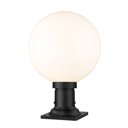 Z-Lite Laurent 18" Tall Marine Grade Pier Mount Post Light with Shade Black