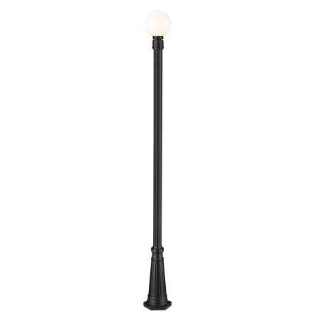 Z-Lite Laurent 106" Tall Post Light with Shade Black