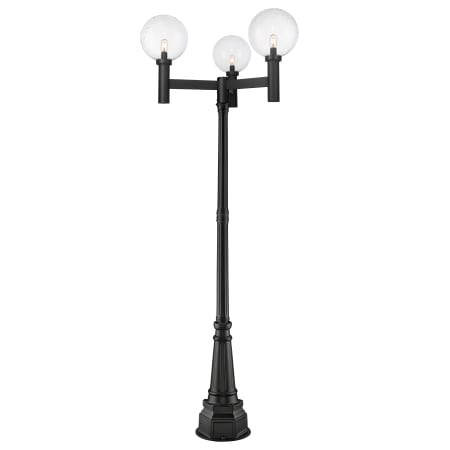 Z-Lite Laurent 3 Light 108" Tall Post Light Black