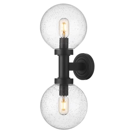 Z-Lite Laurent 2 Light 21" Tall Wall Sconce Black