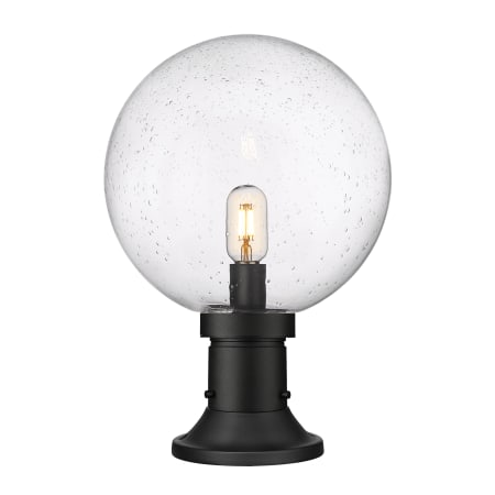 Z-Lite Laurent 18" Tall Pier Mount Post Light Black