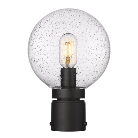 Z-Lite Laurent 12" Tall Marine Grade Post Light Black