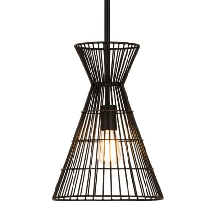 Z-Lite Alito 11" Wide Cage Pendant Matte Black